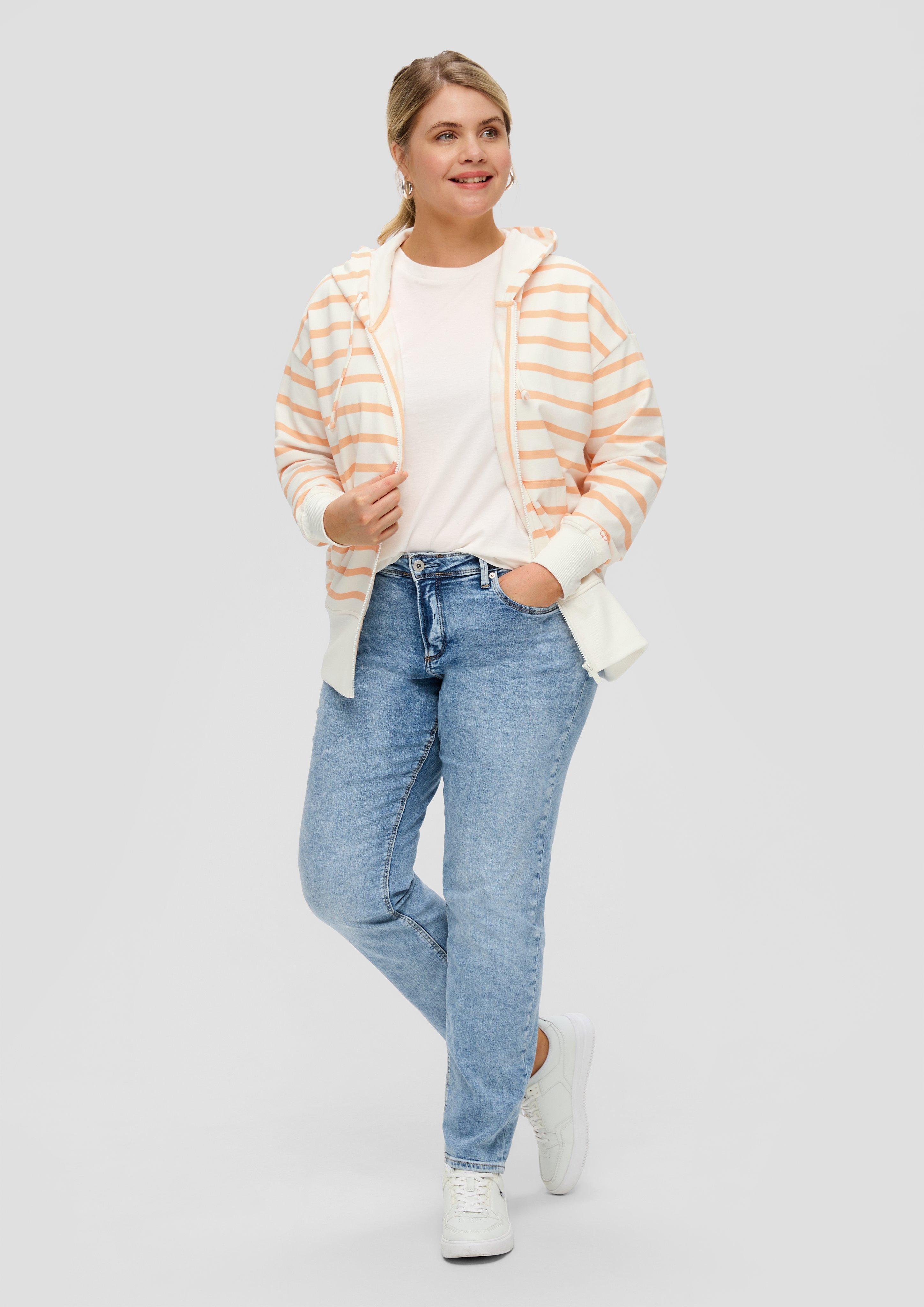Gestreifter Hoodie im Boxy Fit  2151503-21G0