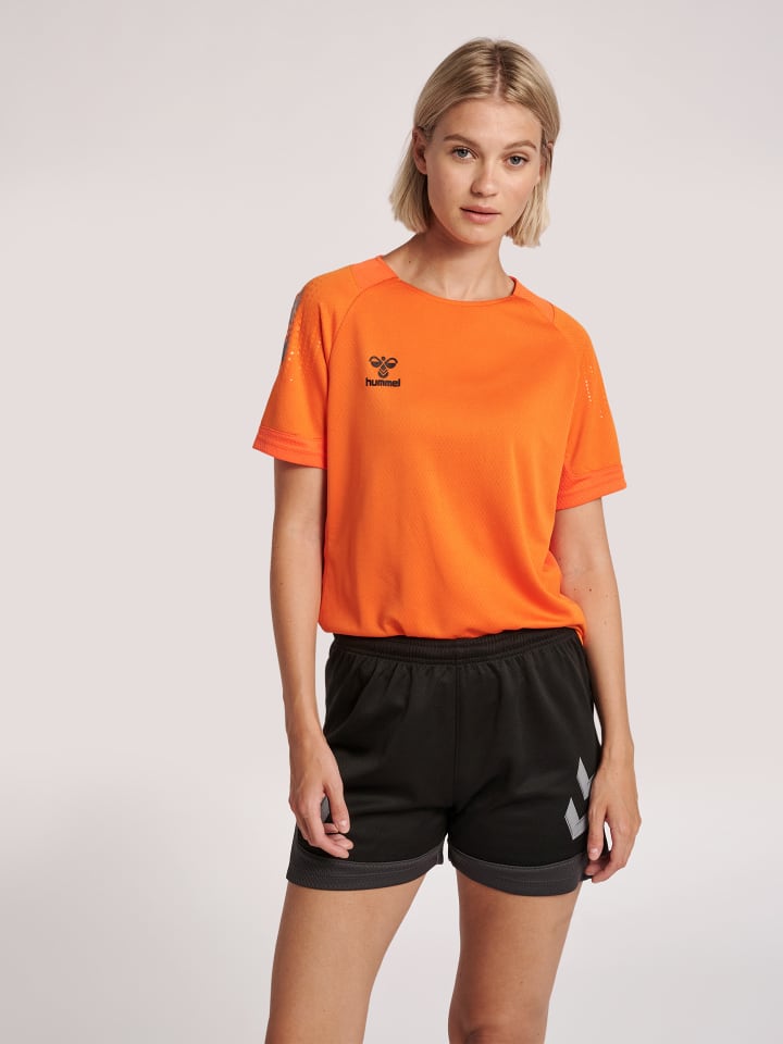 Hummel Hummel T-Shirt Hmllead Damen in ORANGE TIGER günstig kaufen