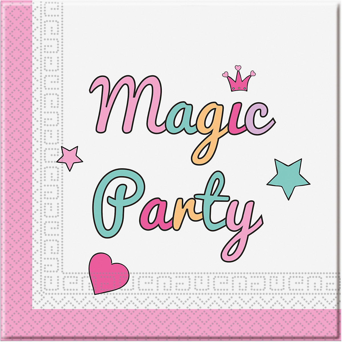 Servietten Magic Party Unicorn, 33 x 33 cm, 2-lagig, 20 Stück