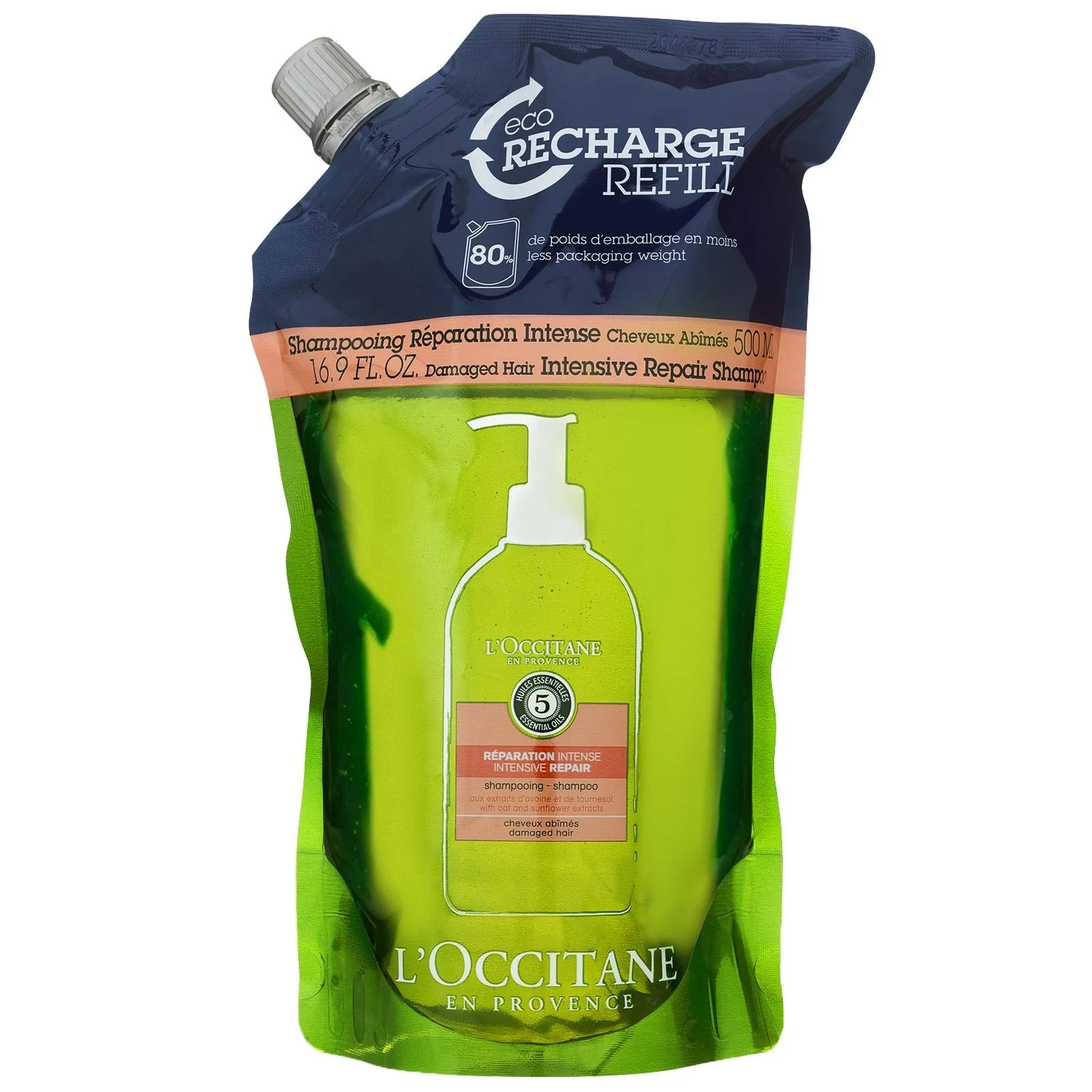 Champú reparador Aromachologie Eco-Refill 500ml - Champú reparador