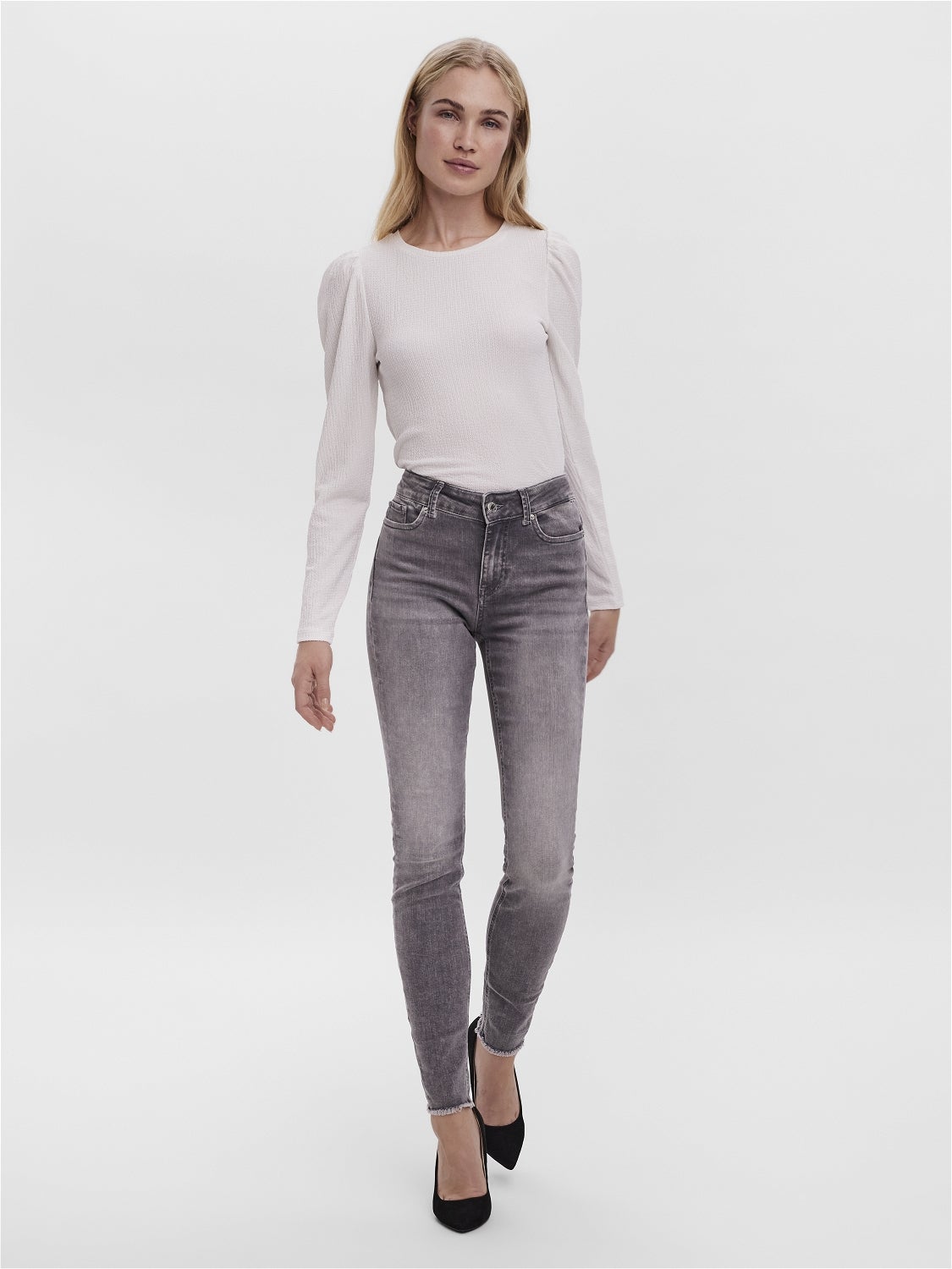 VMPEACH Mid Rise Skinny Fit Jeans