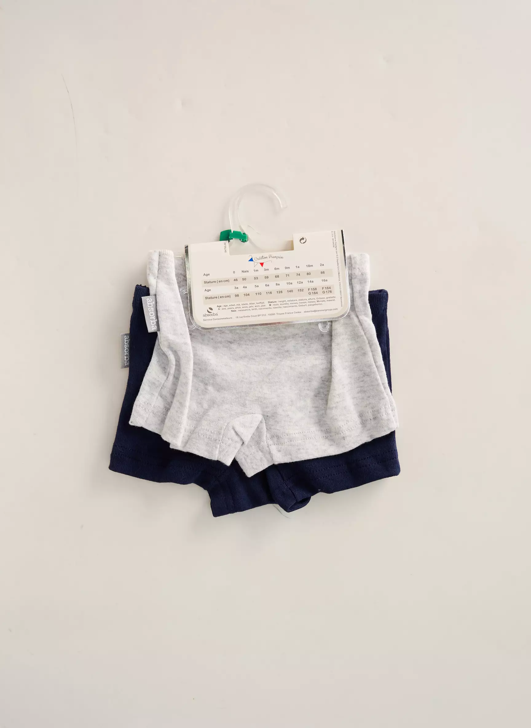 Absorba Boxers Garcon couleur bleu