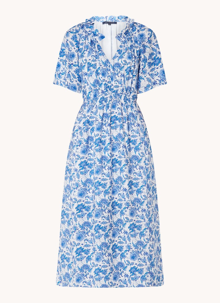 Rochie-tunică midi cu decolteu în V și imprimeu floral French Connection