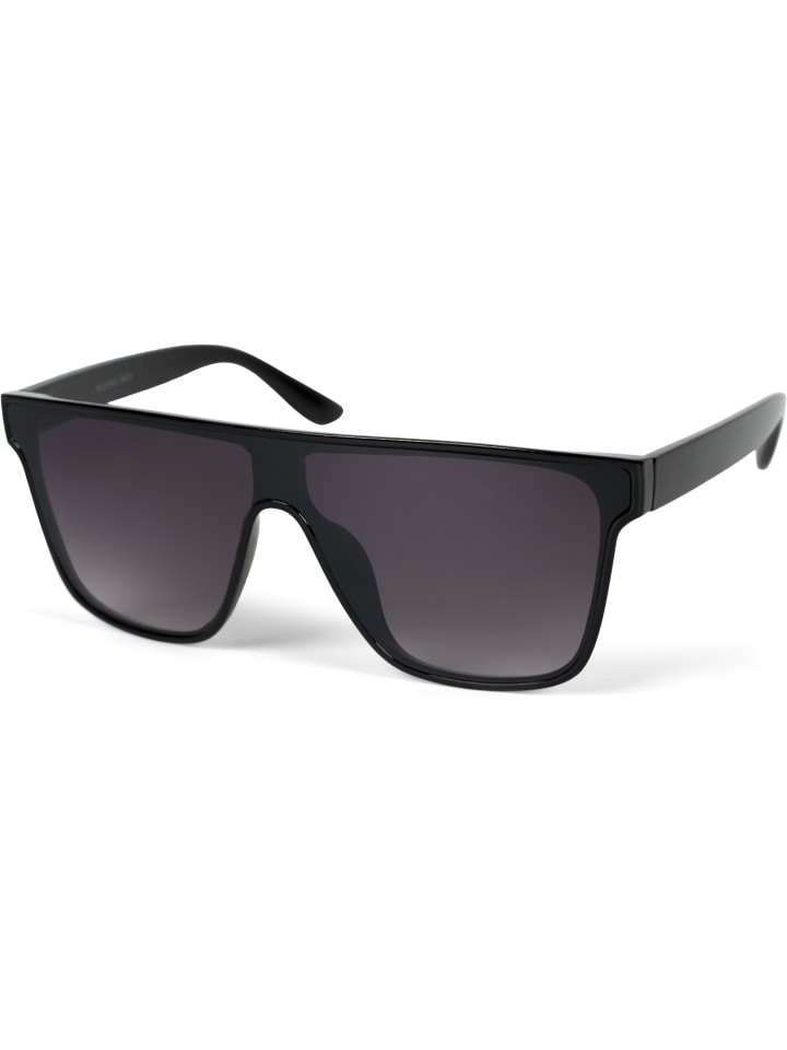 styleBREAKER Shield Sonnenbrille in Schwarz / Grau Verlauf günstig kaufen onesize