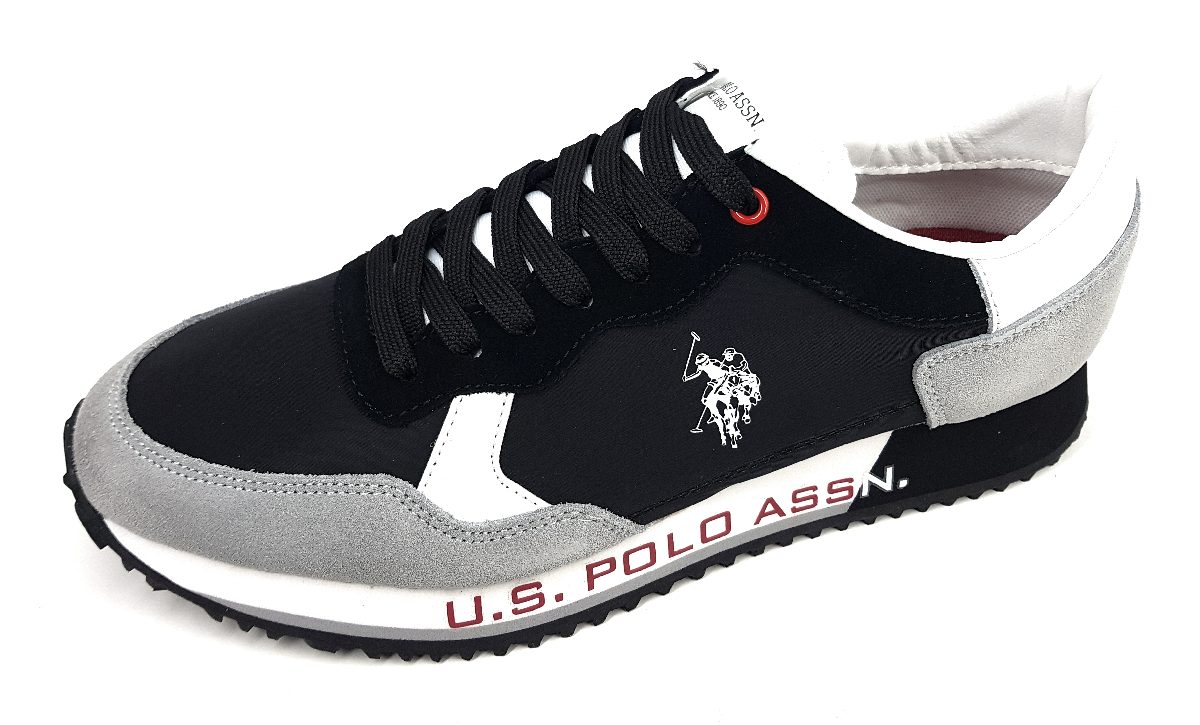 US Polo CLEEF001-BLK-LGR01 Schwarz Black/grey