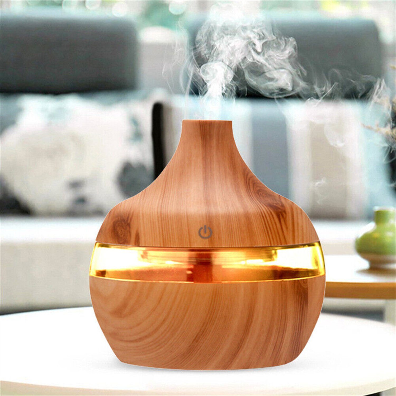 Yoyaxi Luftbefeuchter Luft-Aromatherapie-Reiniger, LED-Luftbefeuchter für ätherische Öle, Ultraschall-Aroma-Diffusor