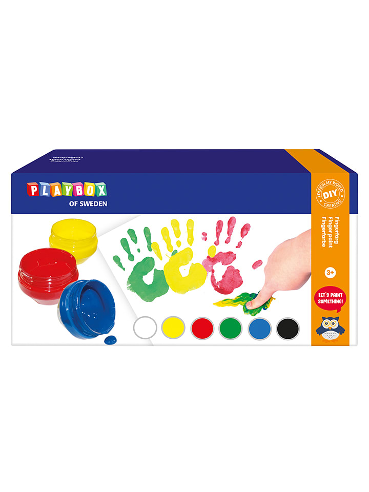Playbox Fingerfarben - ab 3 Jahren, 6x 50 ml günstig kaufen onesize