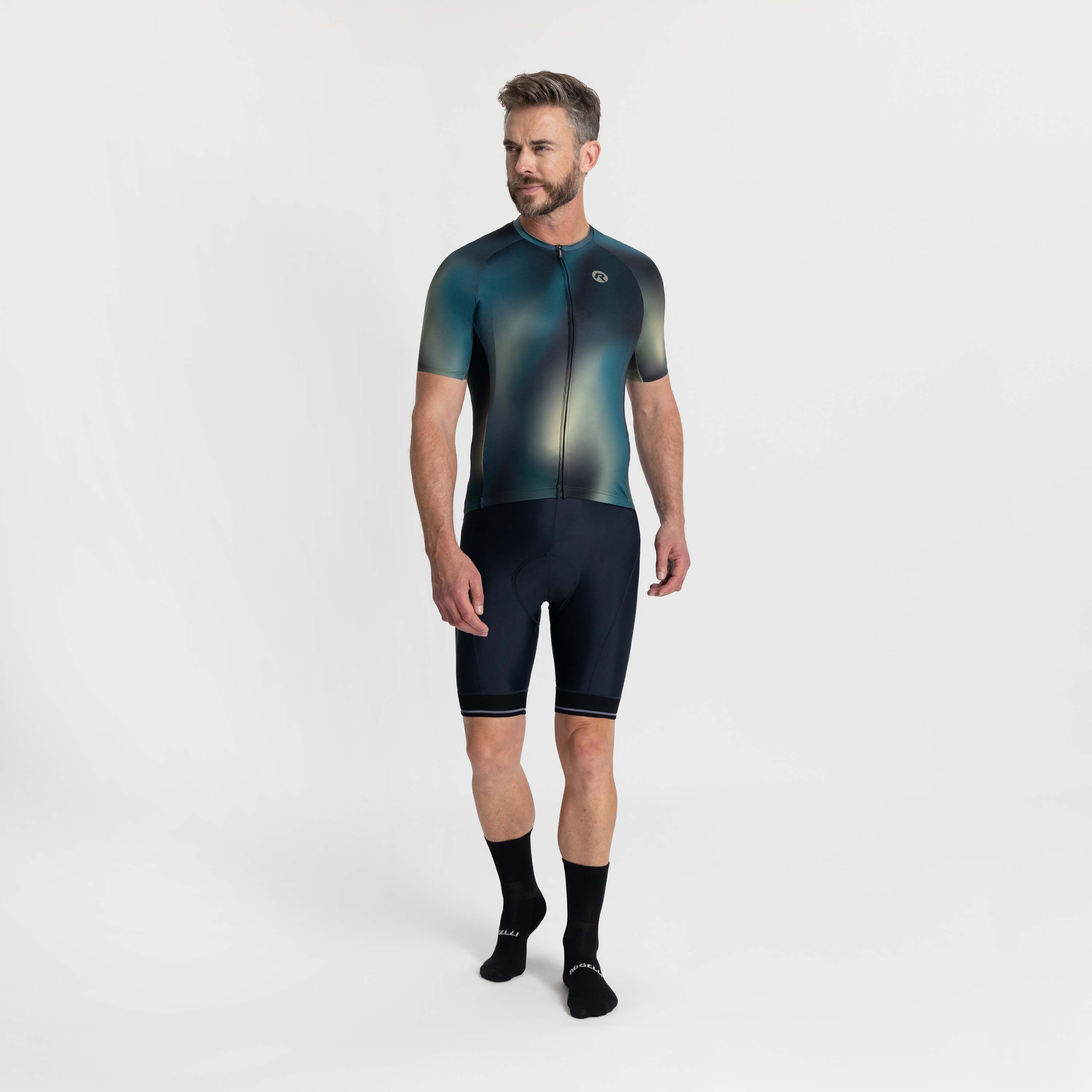 Rogelli Halo Grün Herren Radtrikot Kurzarm