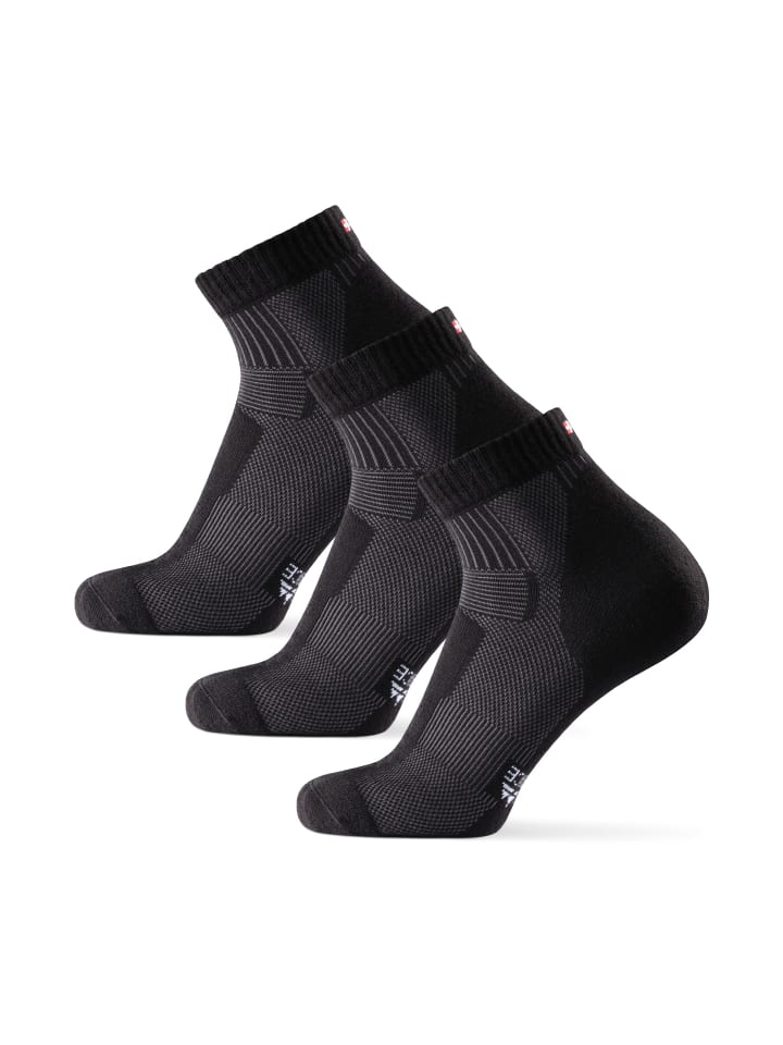 DANISH ENDURANCE Wandersocken Merino Hiking Low in schwarz günstig kaufen