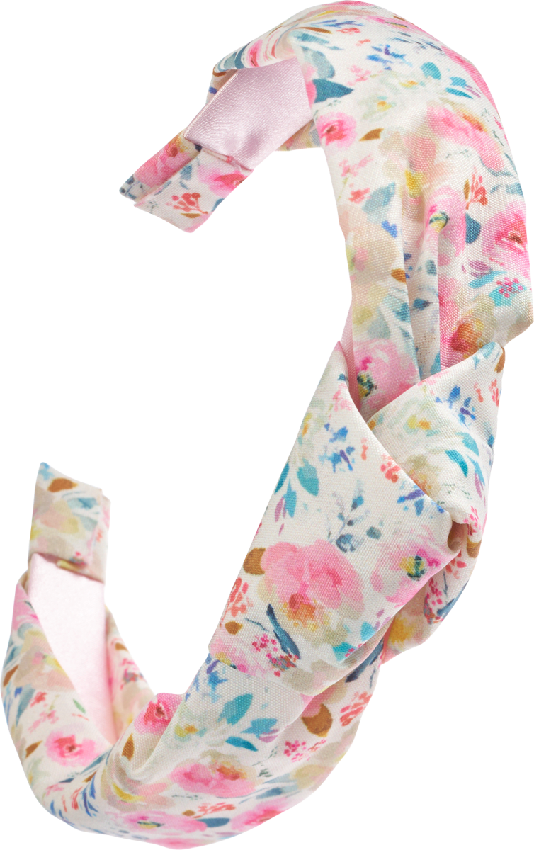 Haarreif Turban-Stil mit Blumenprint, 1 St