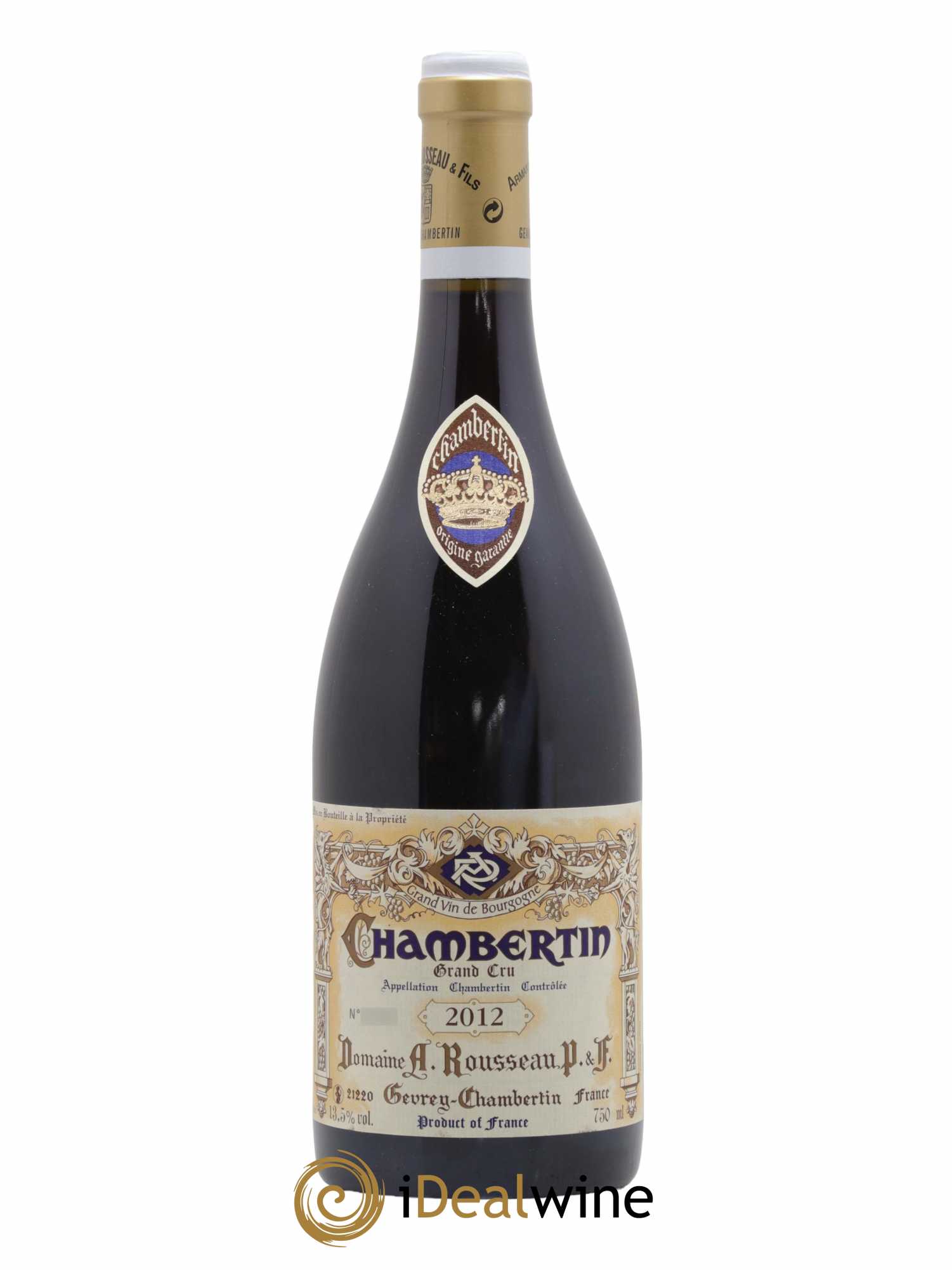 Chambertin Grand Cru Armand Rousseau (Domaine)  2012 - Lot de 1 Bouteille