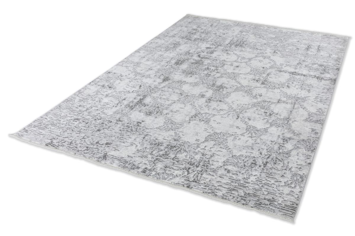 Joop! Webteppich Faded Cornflower Silber 170 x 240 cm