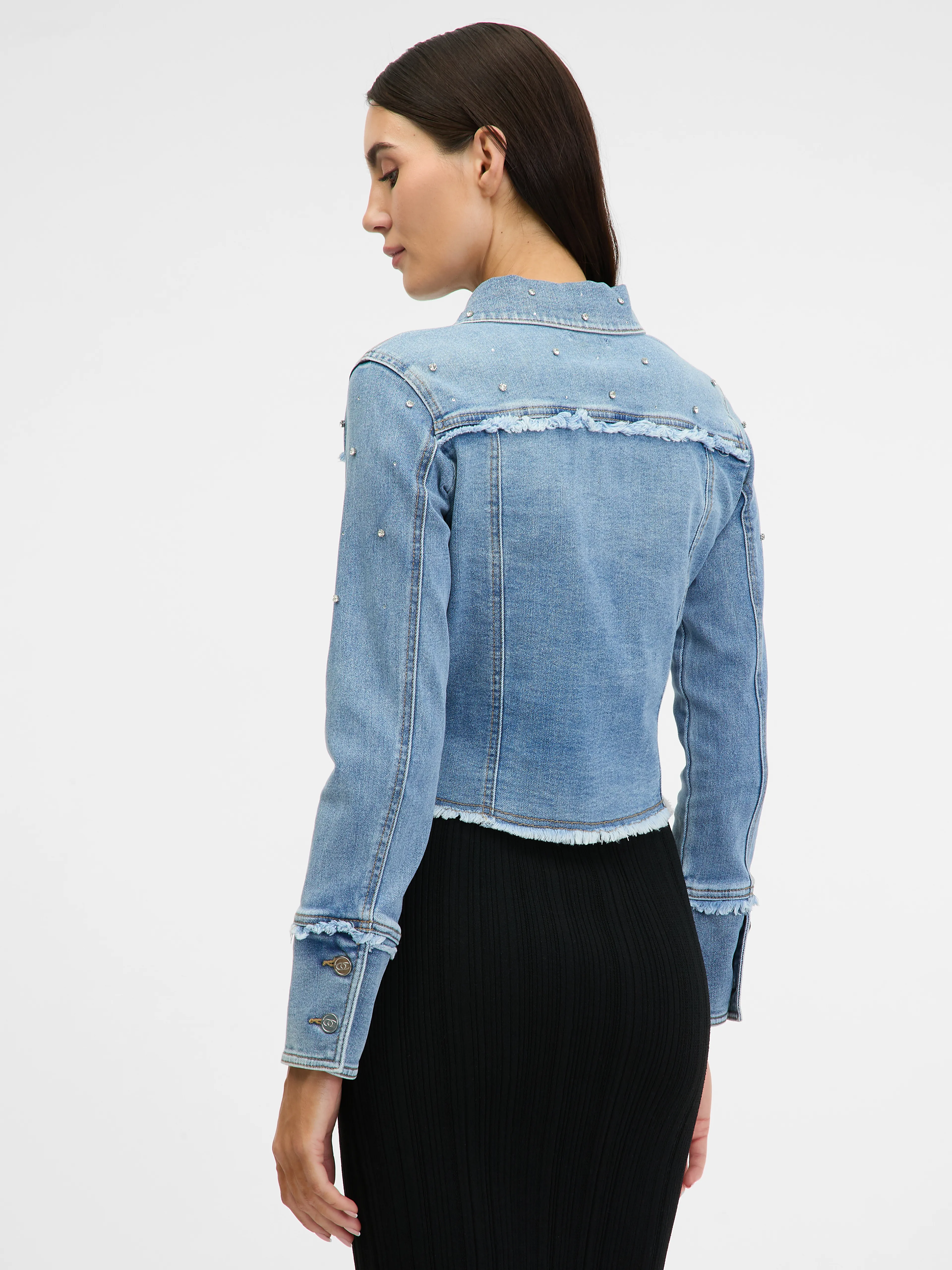 Hellblaue Damen-Jeansjacke ORSAY