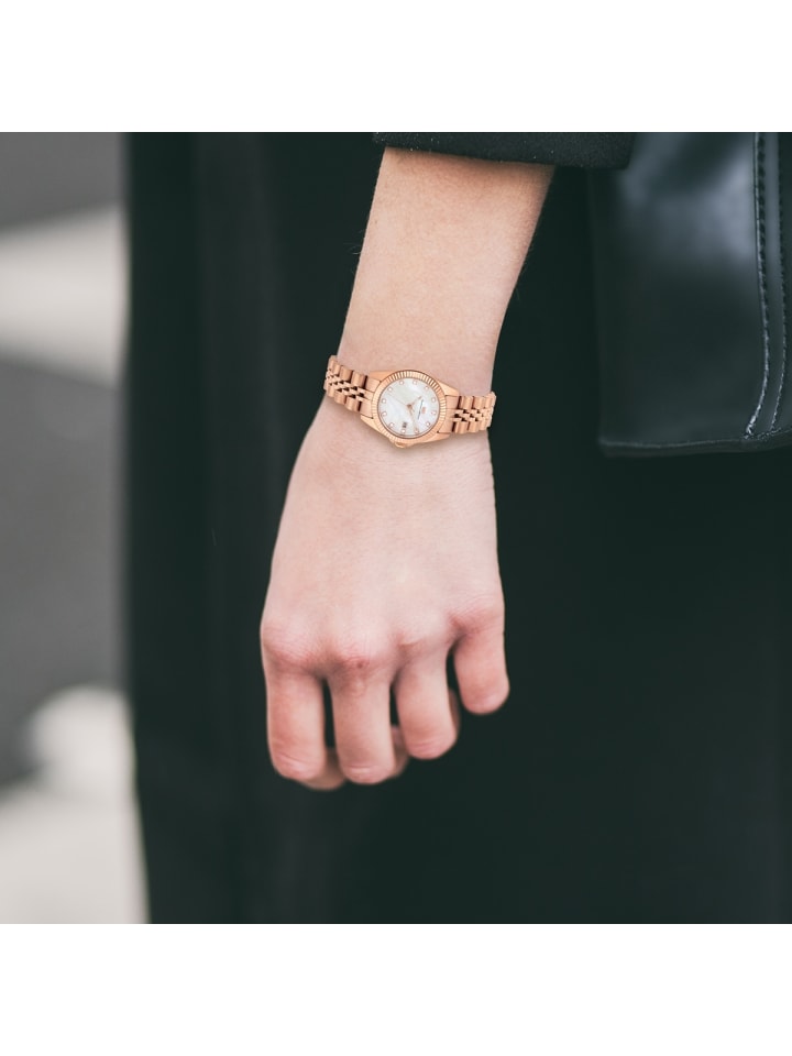 Rhodenwald & Söhne Damen Quarzuhr roségold Edelstahl roségold in roségold günstig kaufen 21 cm