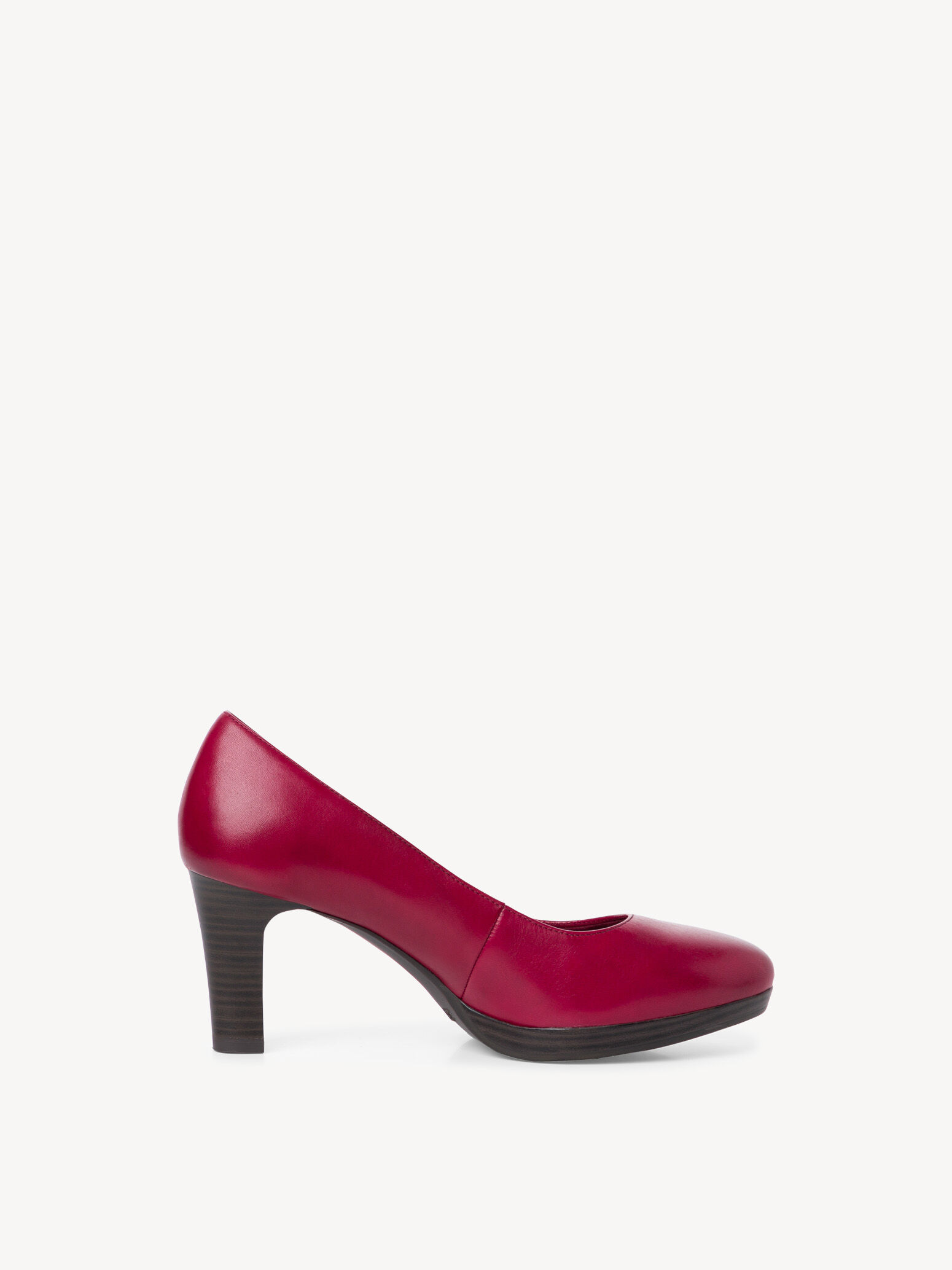 Escarpin en cuir - rouge