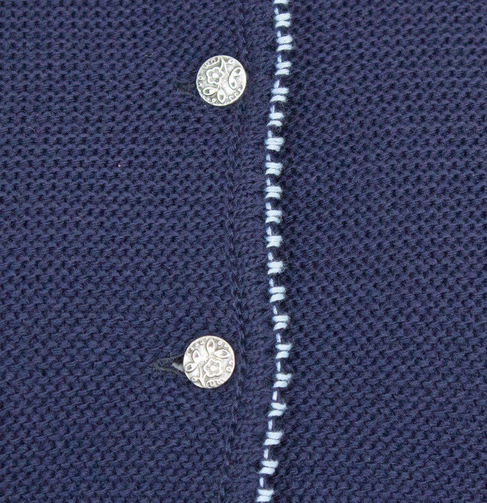 Isar-Trachten Trachtenstrickjacke Isar-Trachten Kinder Strickjacke 'Amy' 47068, Mar