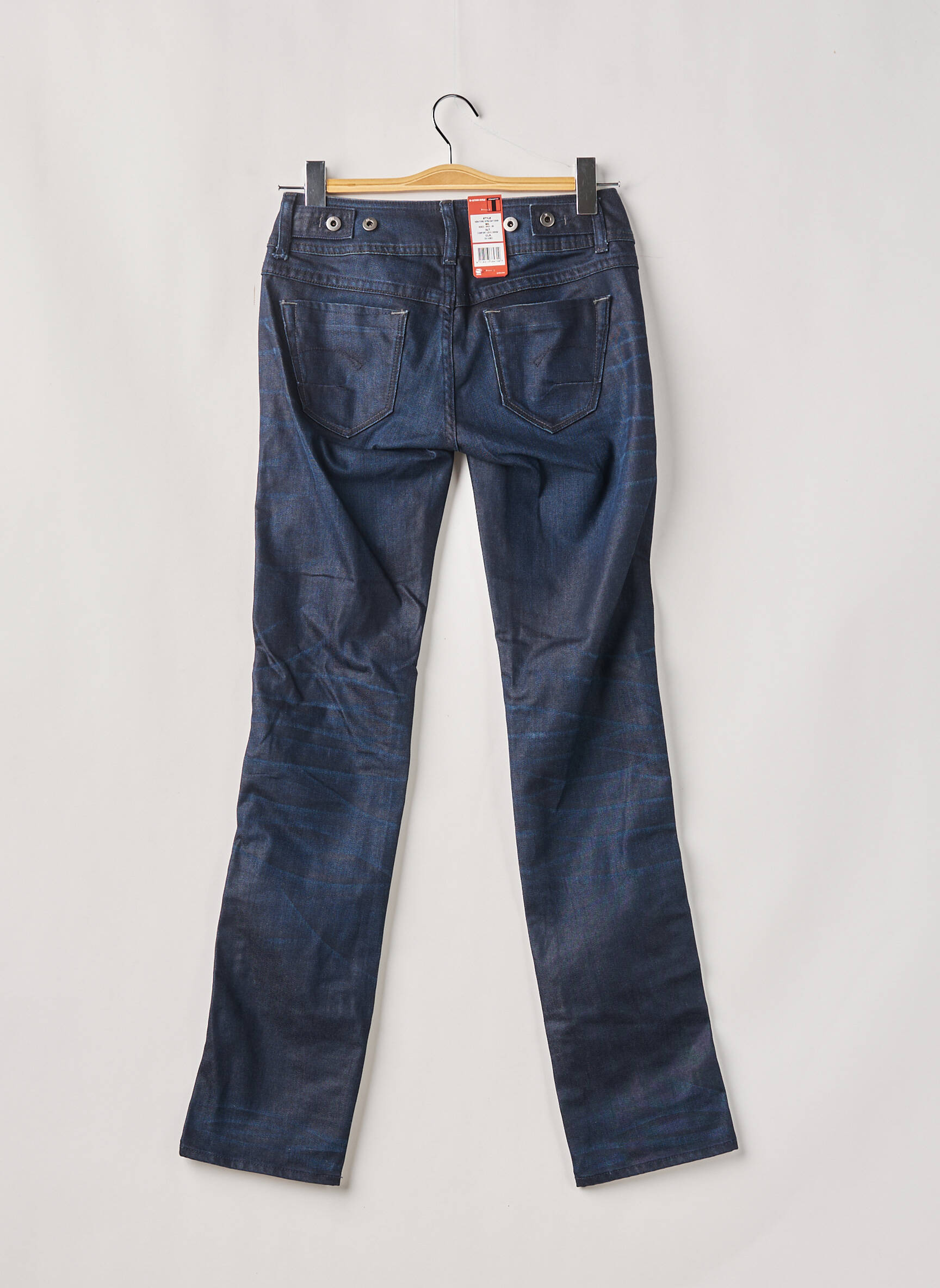 G Star Jeans Coupe Droite Femme couleur bleu