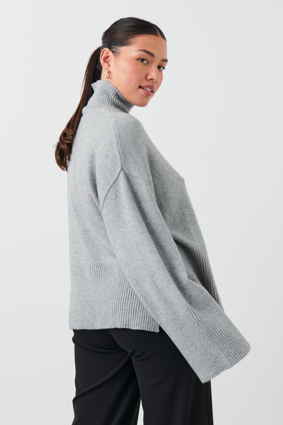 Turtleneck knitted sweater