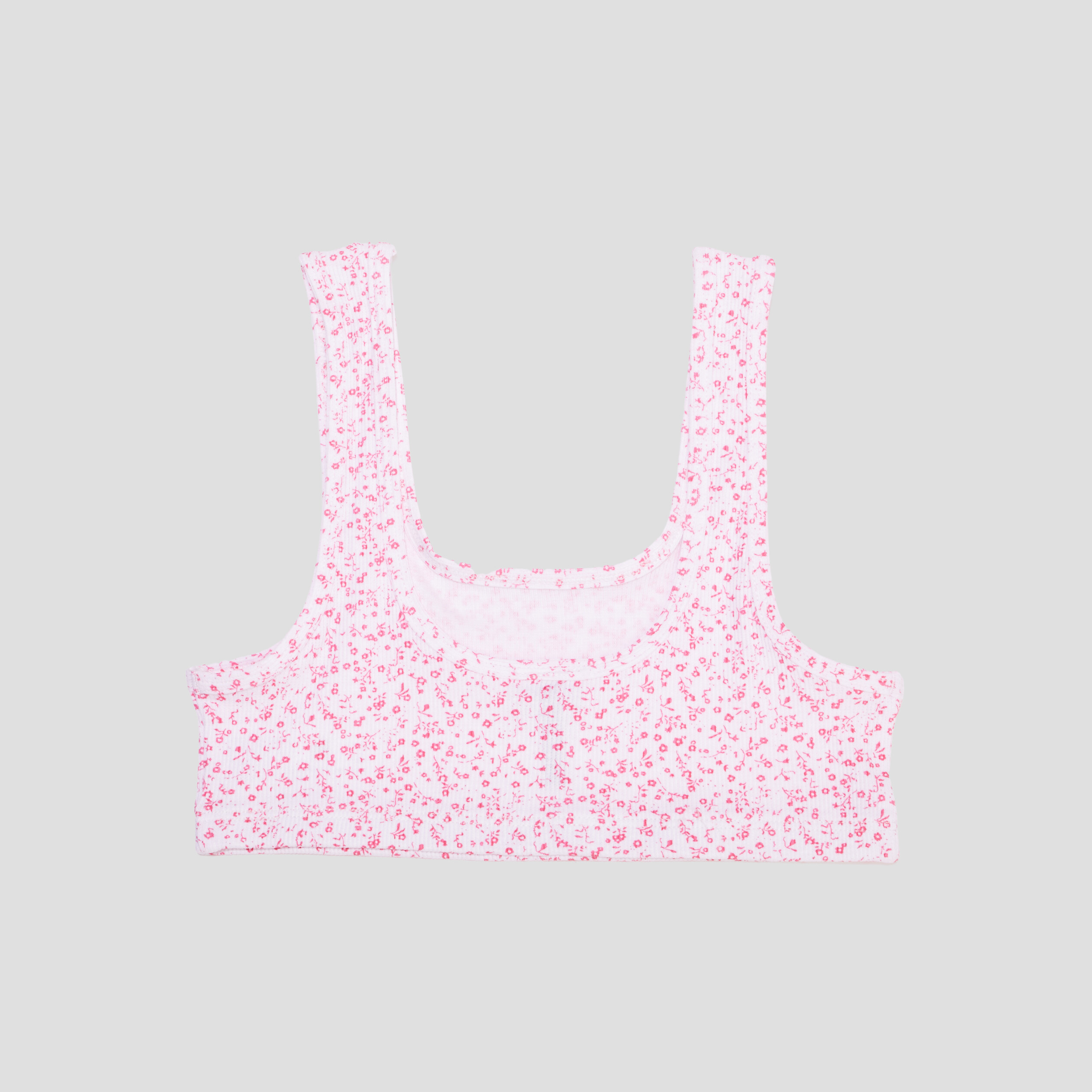 Brassière côtelée coton blanc fille | La Halle