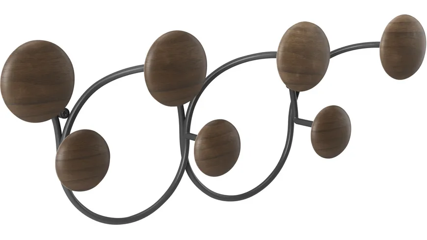 umbra Dotsy Wandgarderobe Walnussschwarz