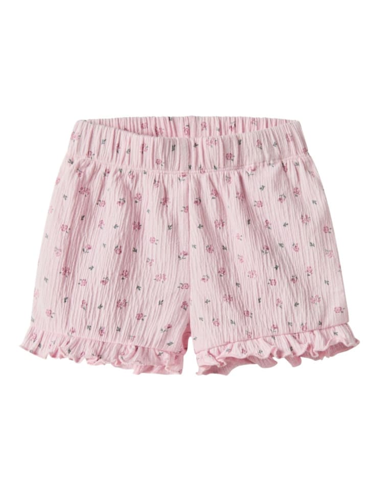 name it Baby Shorts Jannis Flowers in Rosa günstig kaufen