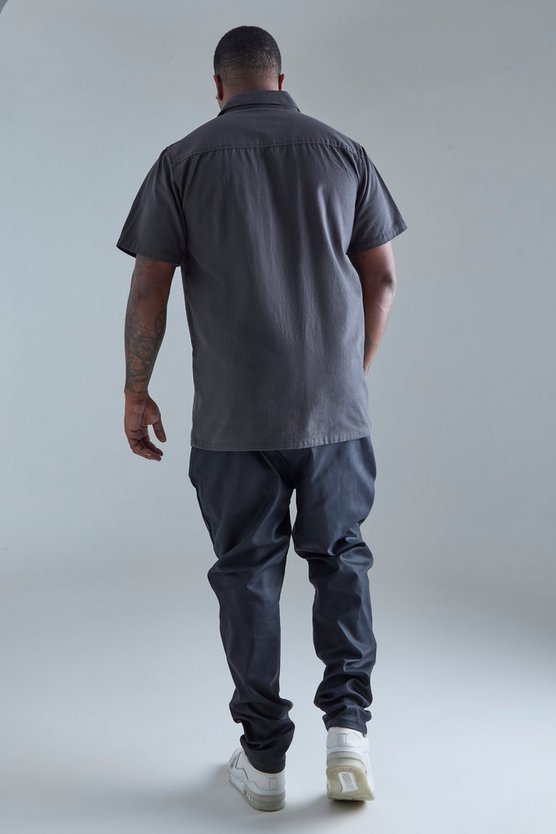 Plus beschichtete Skinny Twill Hose