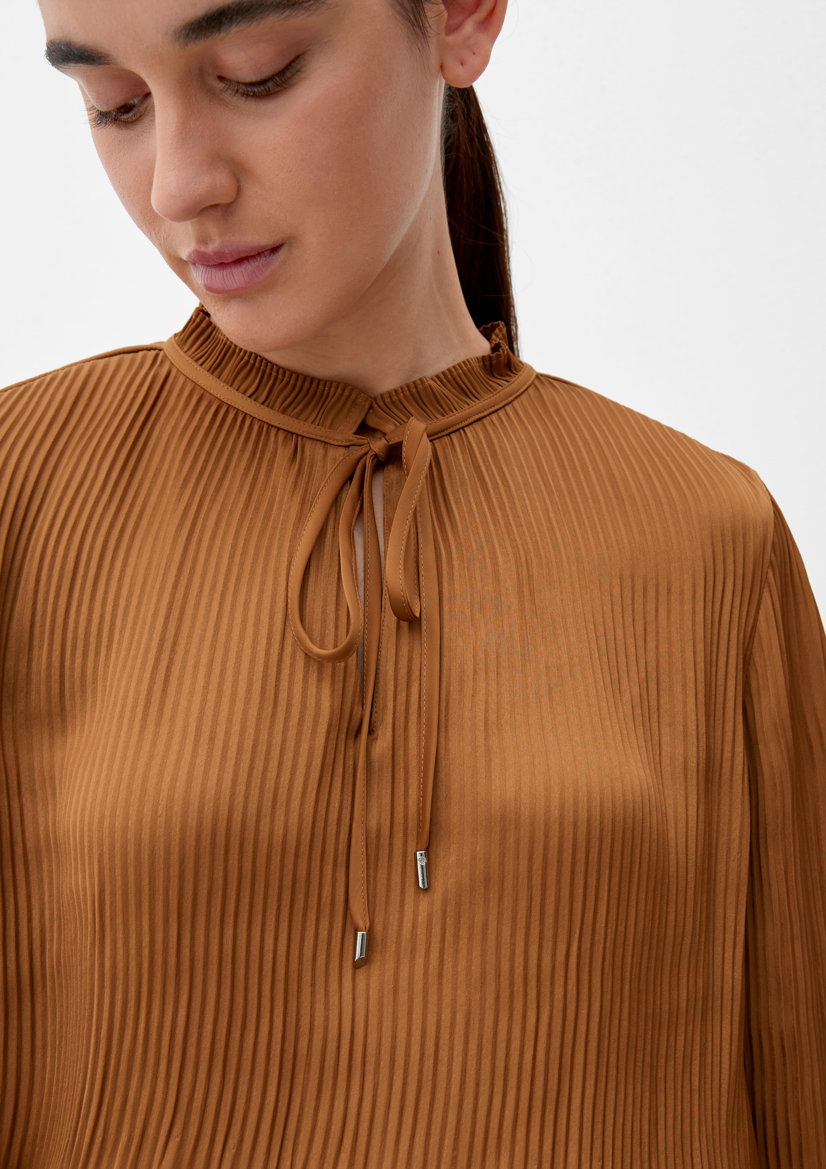 Bluse mit Plisséefalten  2122171-8740
