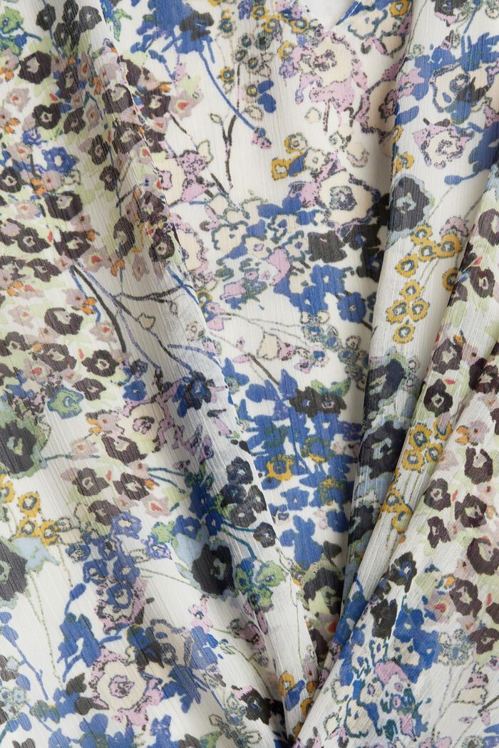 Crêpe-Bluse mit Millefleurs