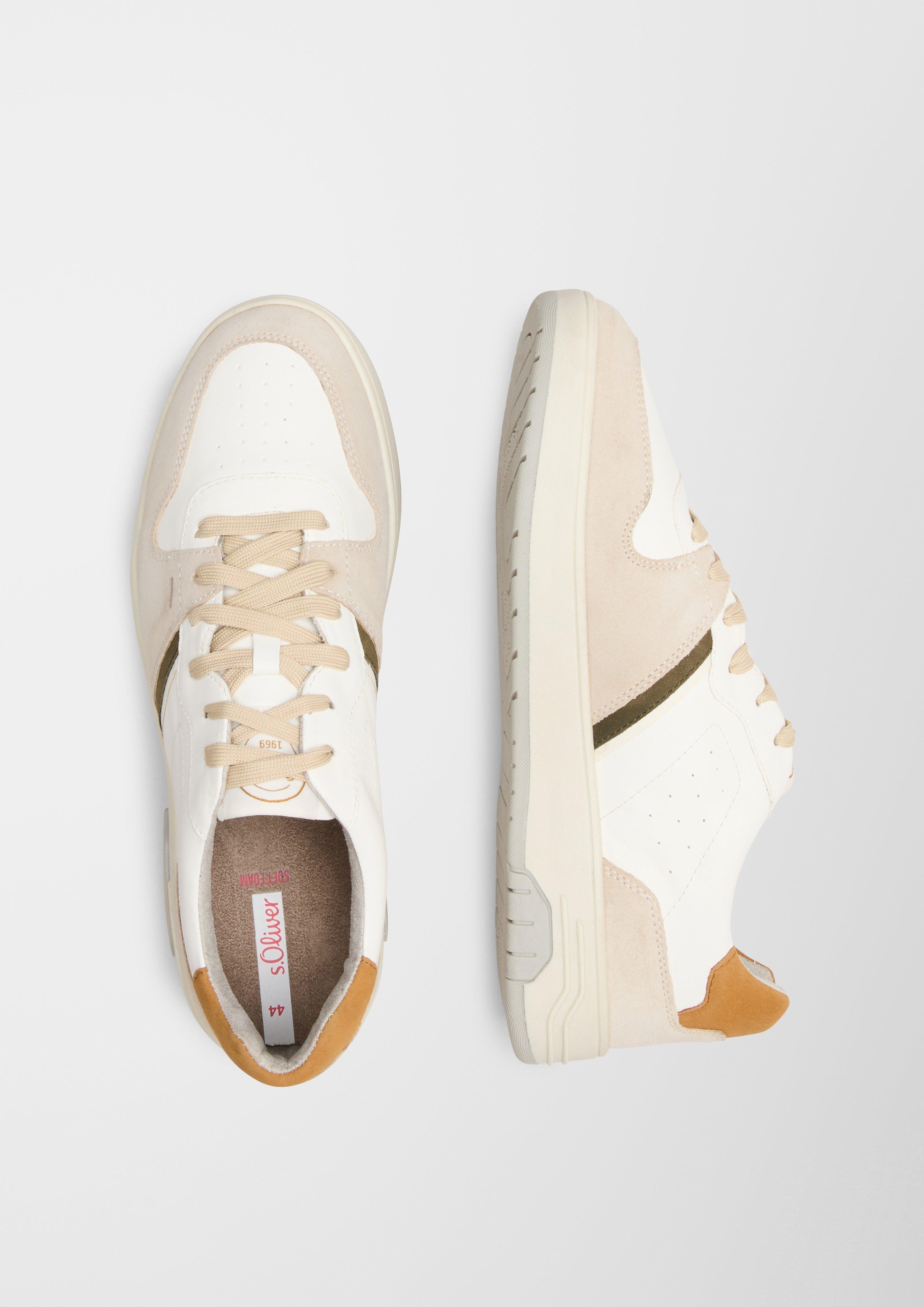 Sneaker aus Ledermix  6007302-100