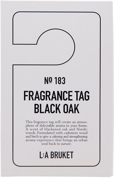 L:A Bruket No. 183 Fragrance Tag Black Oak Raumduft