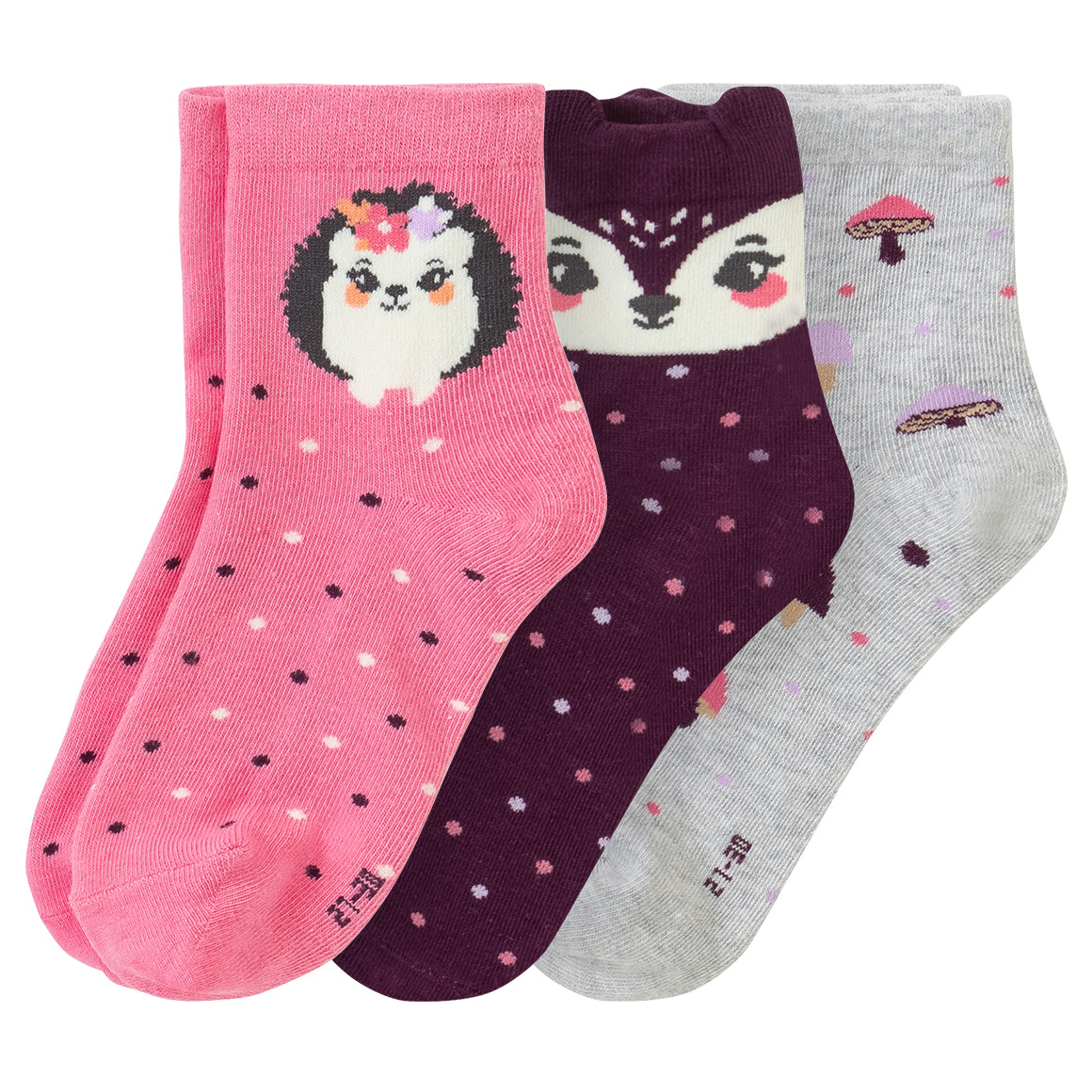 3 Paar Mädchen Socken im Set