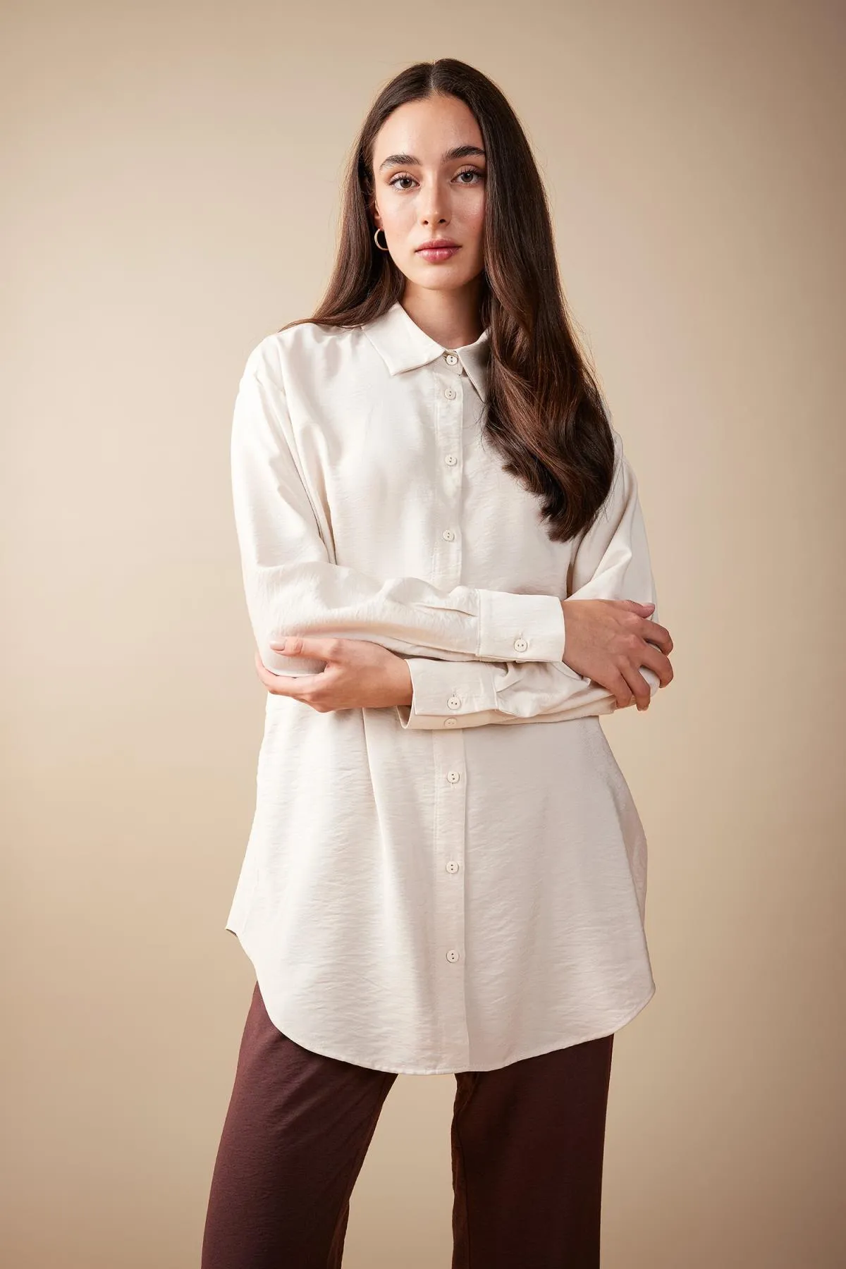 DeFacto  Relax Fit Langarmhemd Tunika B1458ax23hs