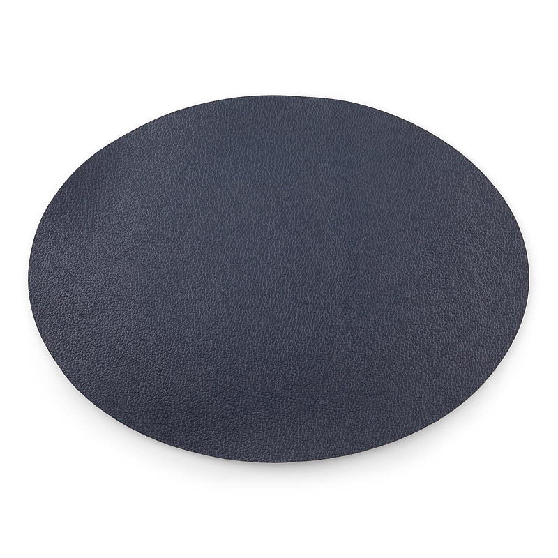 Home Spisebrikke 33 x 43 cm oval marineblå