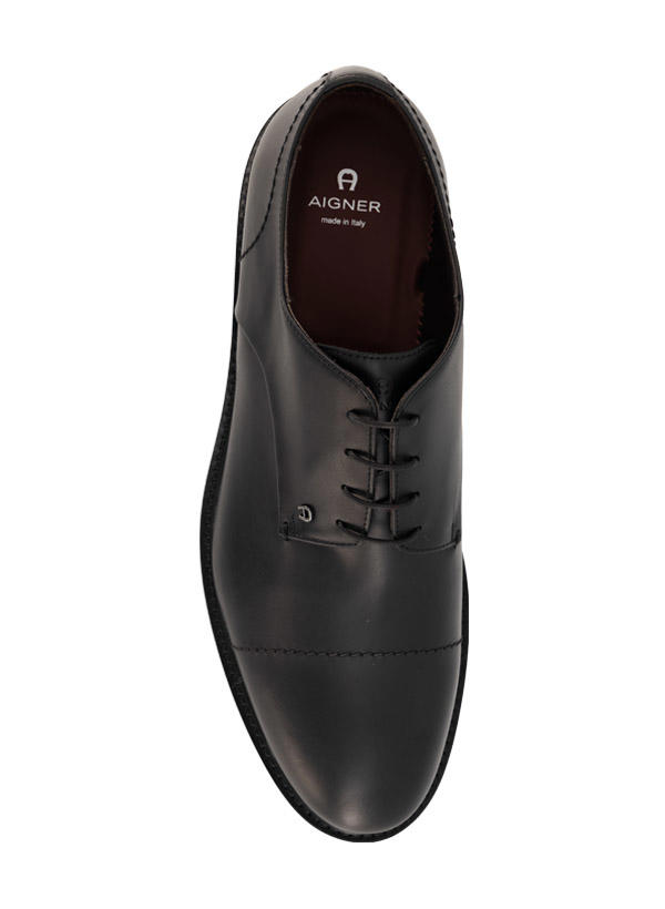 AIGNER, Derby Charles, Kalbleder, schwarz