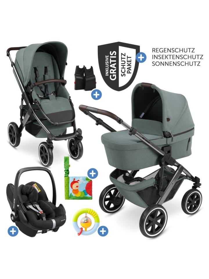 ABC-Design 3in1 Kinderwagen-Set Salsa 4 Air - inkl. in gruen,silber günstig kaufen onesize