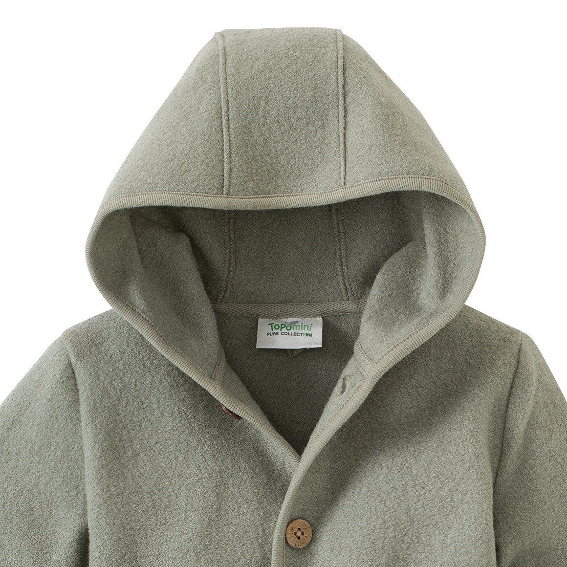 Baby Wollwalk-Jacke mit Umschlagbündchen