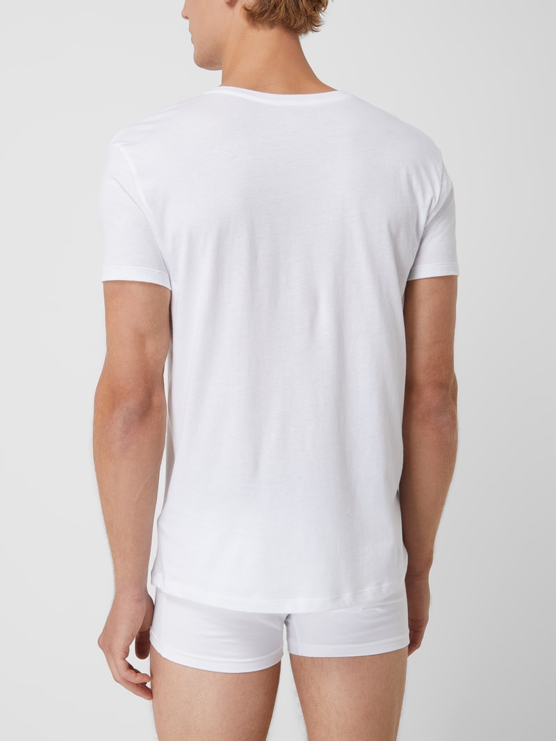 T-Shirt aus Baumwolle im 2er-Pack in weiß