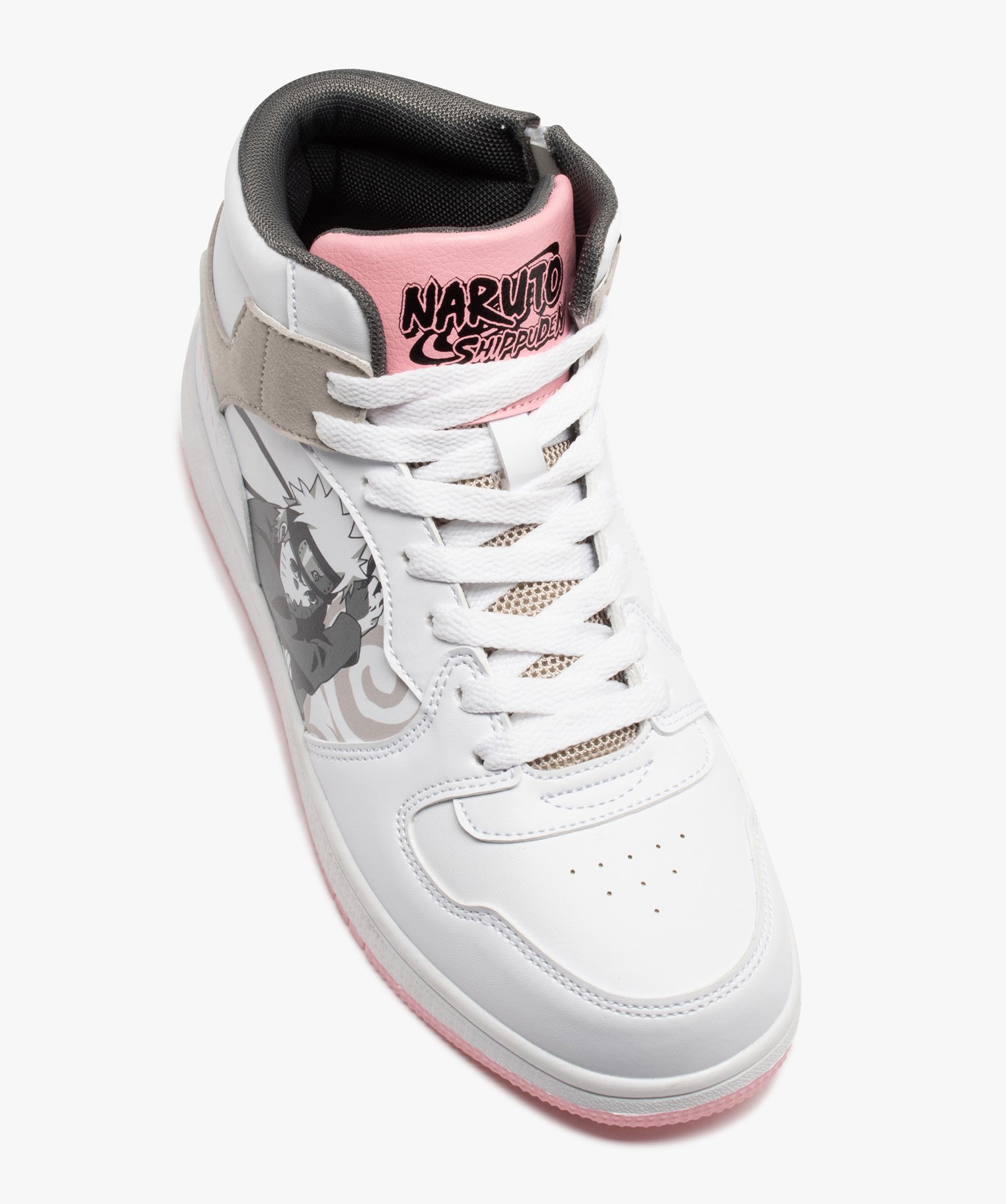Baskets mid-cut imprimé Naruto fille - Naruto Shippuden blanc | GEMO