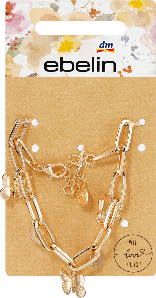 Armband Schmetterling Gold-Optik, 2 St