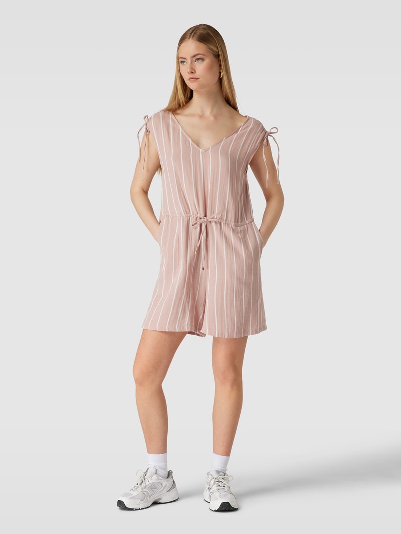 Playsuit aus Baumwolle mit Allover-Muster Modell 'NORA' in altrosa