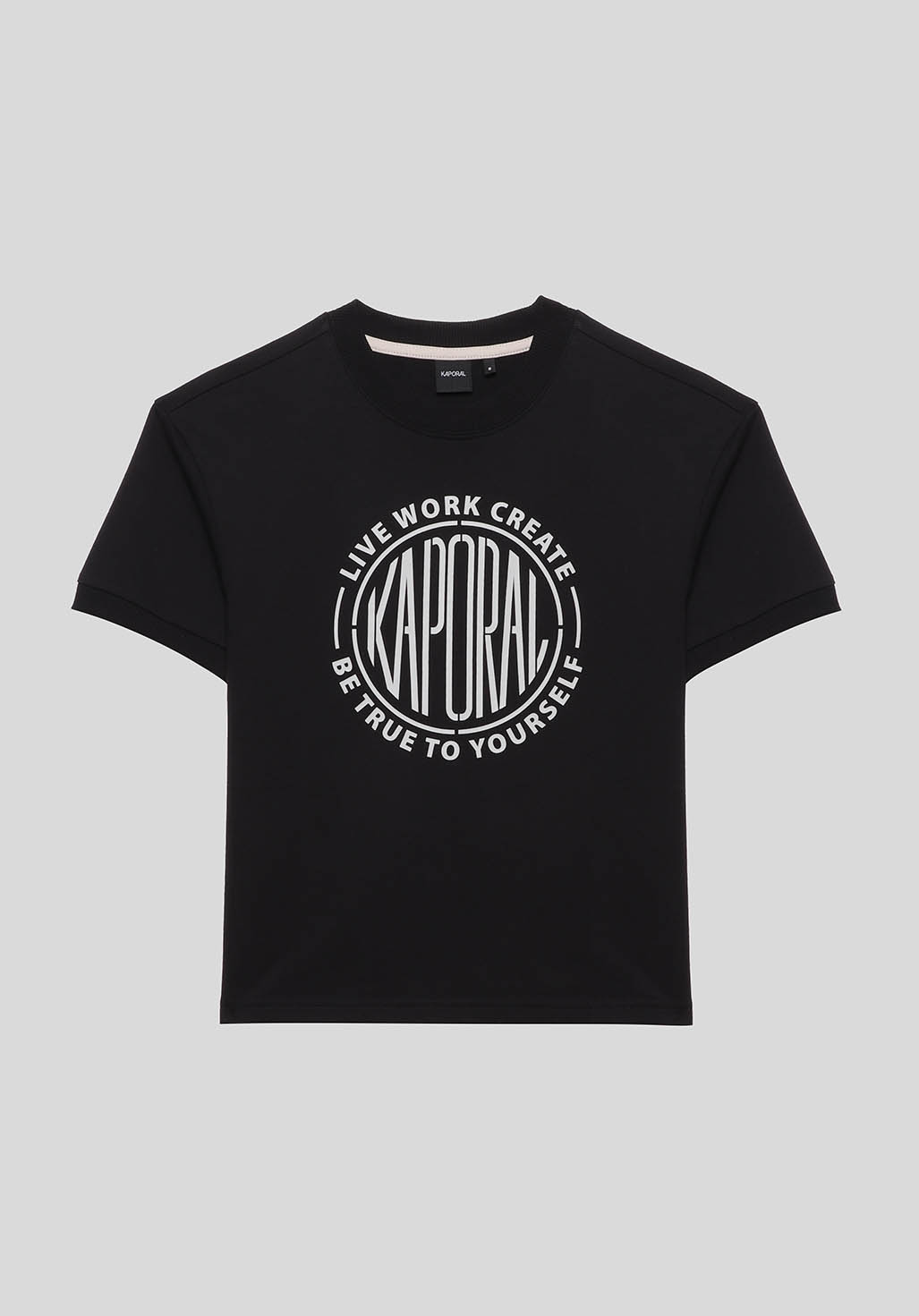 OLLIE  T-shirt noir Garçon 100% coton