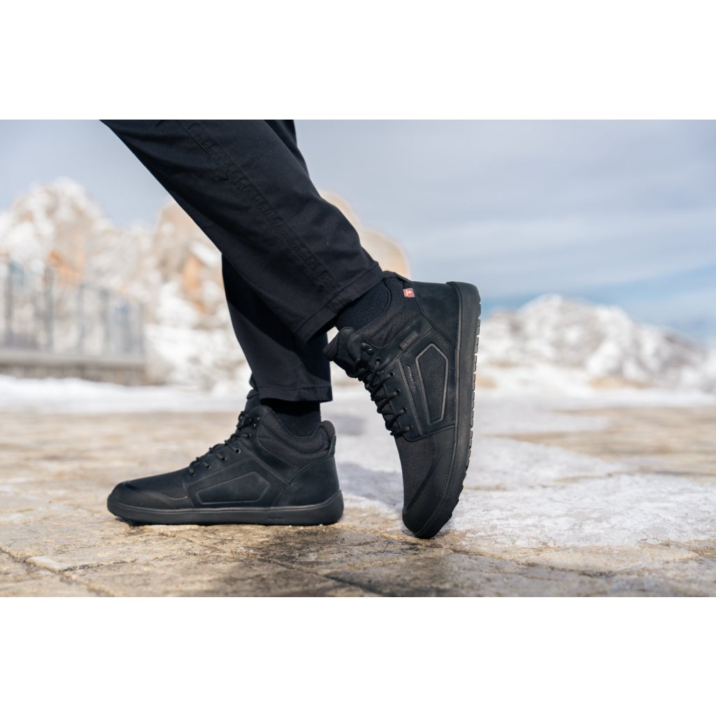 Be Lenka ArcticEdge All Black Barfußstiefeletten