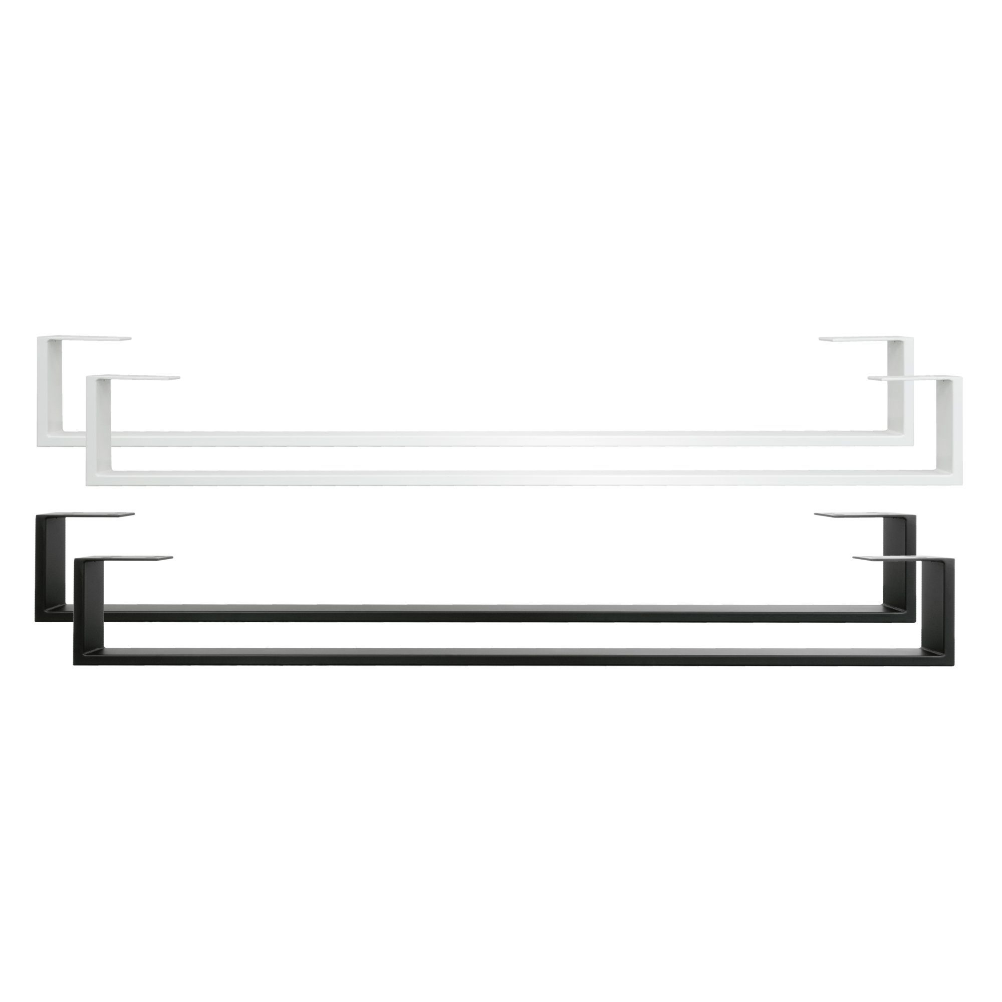 Natural Goods Berlin Wandregalhalter Bettkufe RECHTECK, 2er-Set 2-tlg.