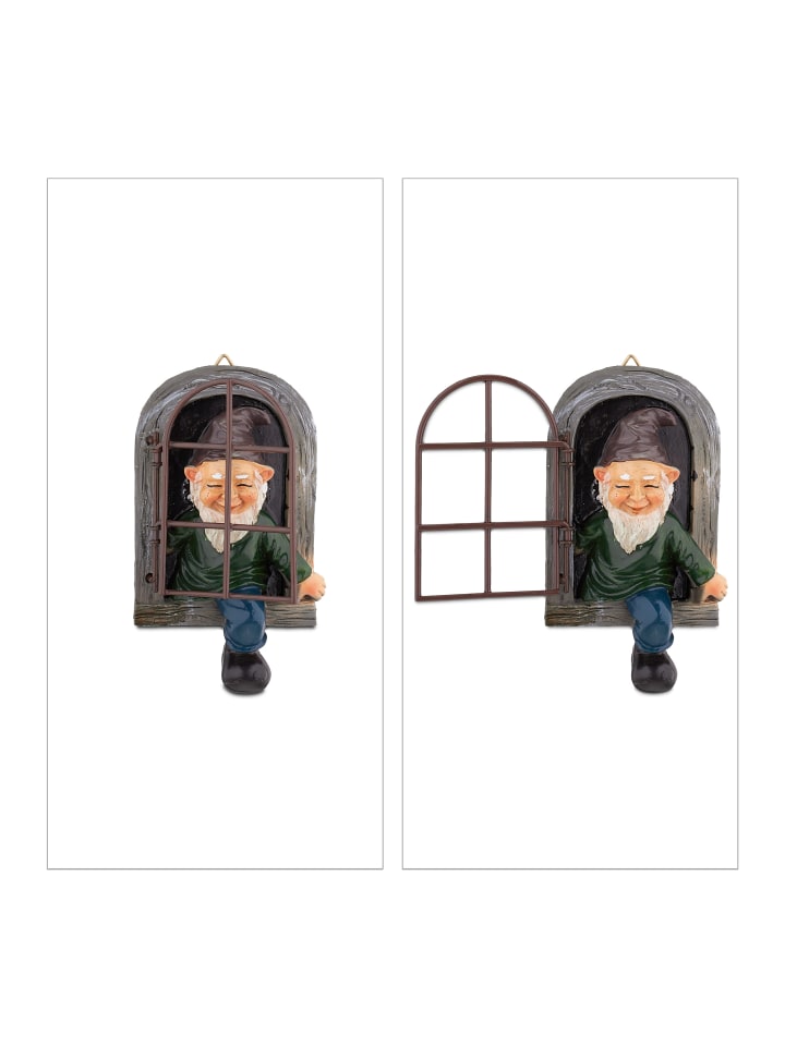 relaxdays Zwerg mit Fenster in Bunt günstig kaufen onesize