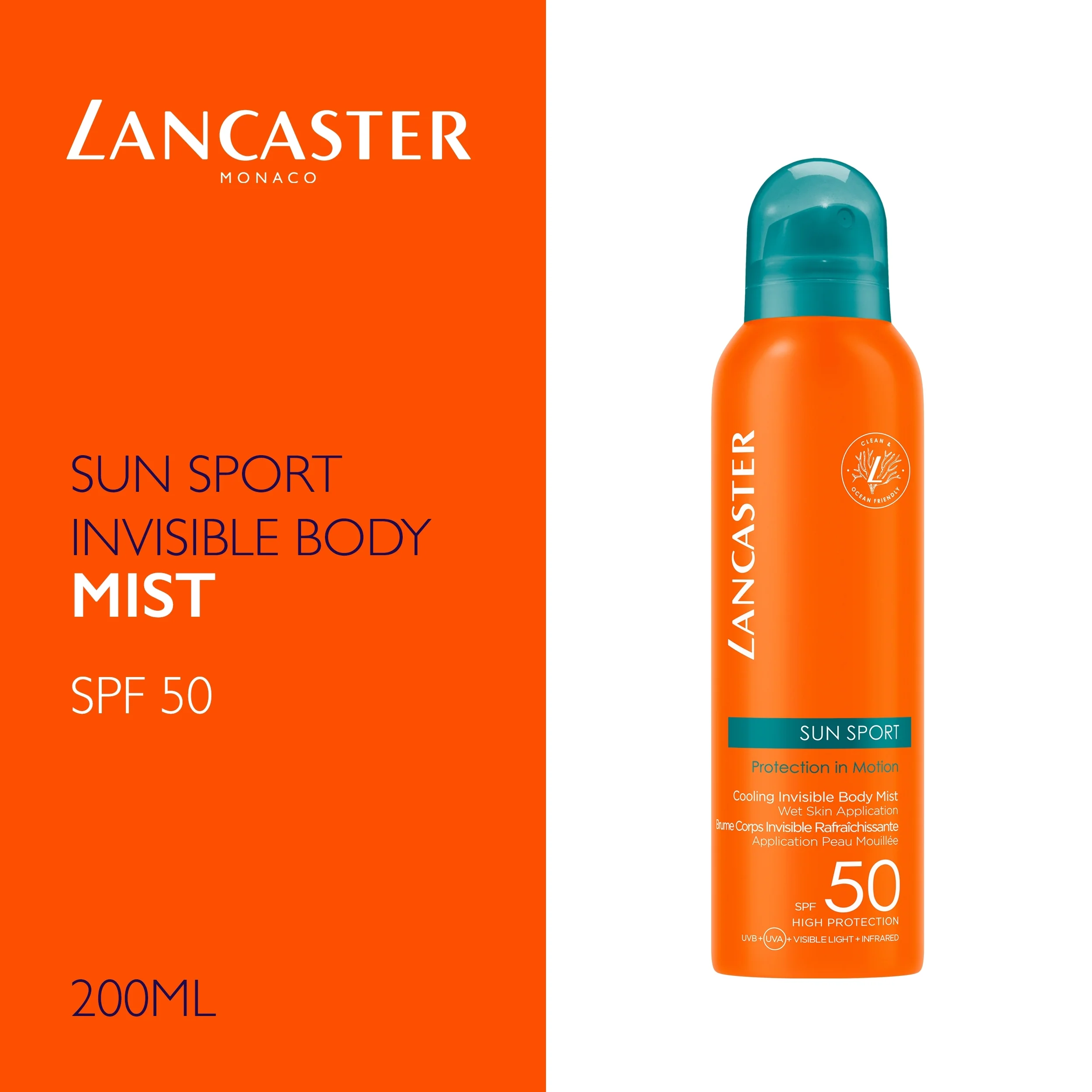 Sun Sport Cooling Invisible Body Mist SPF50 - Solspray med högt skydd.
