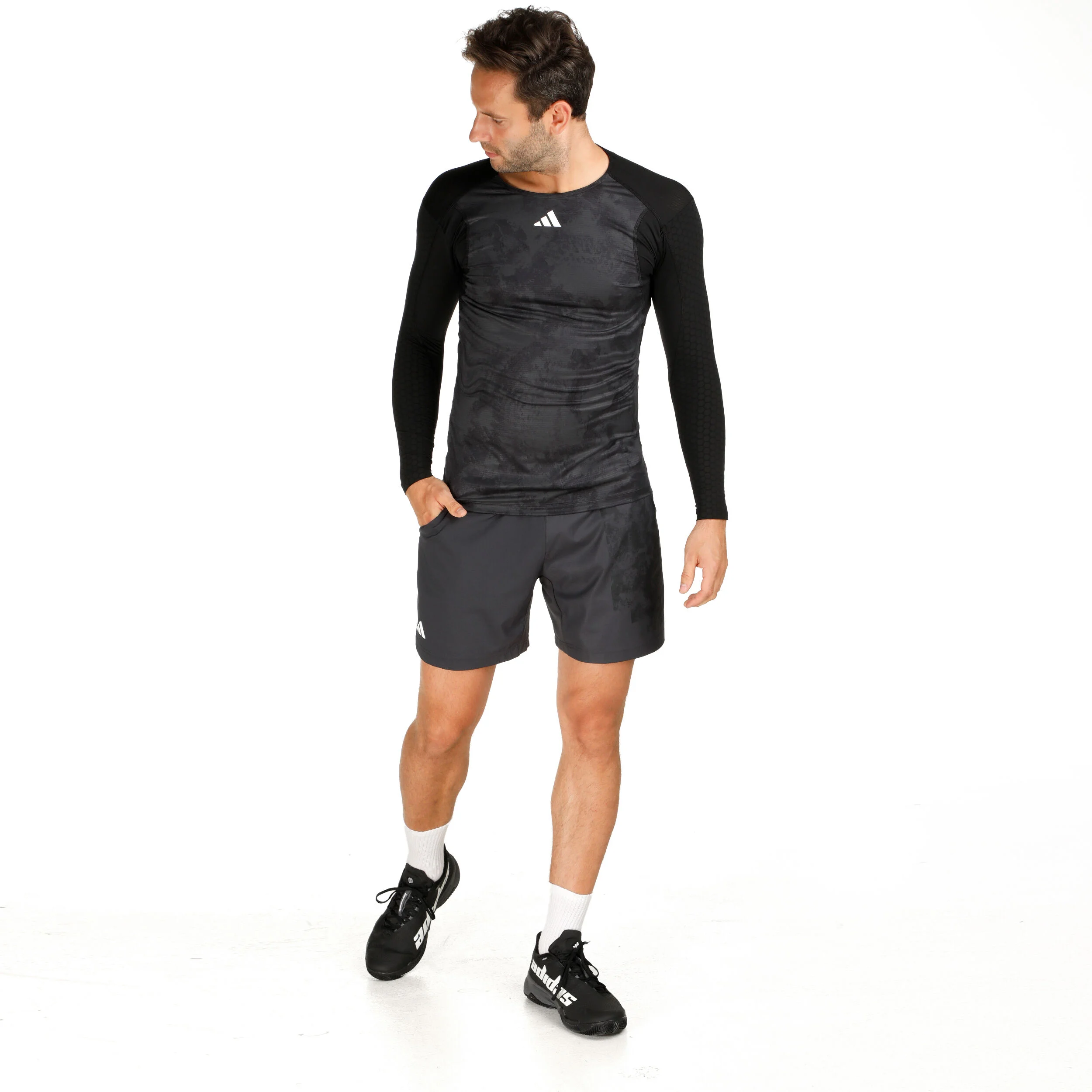 Paris Longsleeve Herren - Dunkelgrau, Schwarz