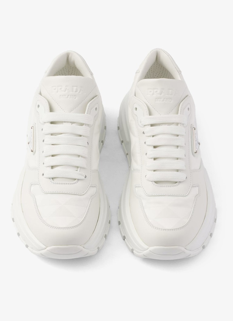 Tenisky Prada Prax 01 Re-Nylon s koženými detailmi