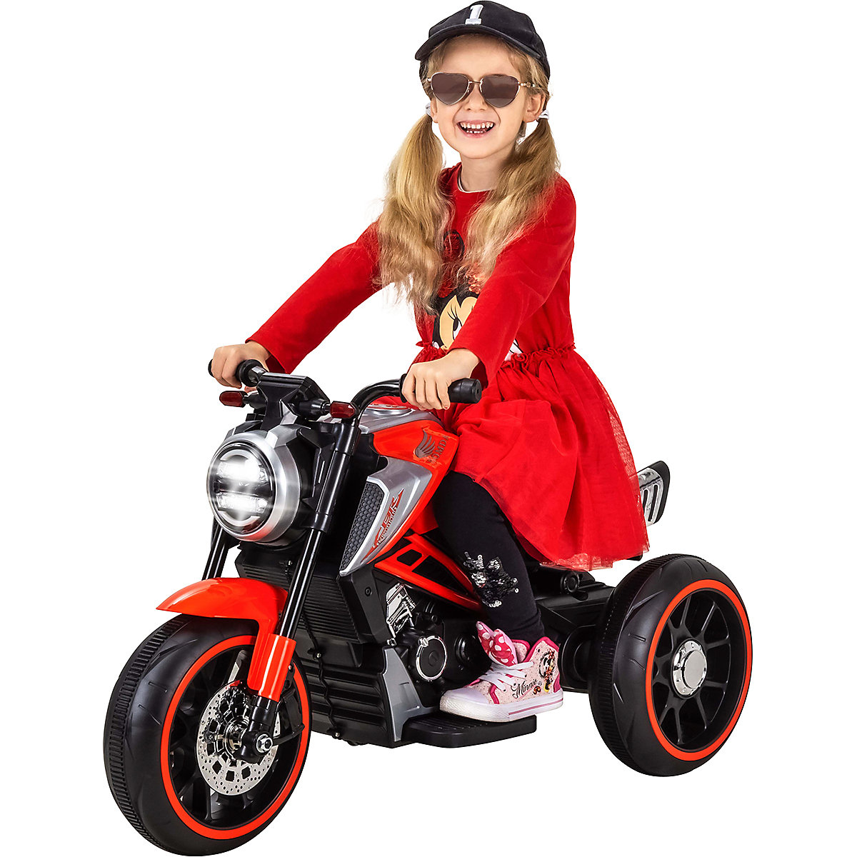 Kinder Elektromotorrad Cruiserbike - 2x18 Watt - Elektrofahrzeug - Motorrad