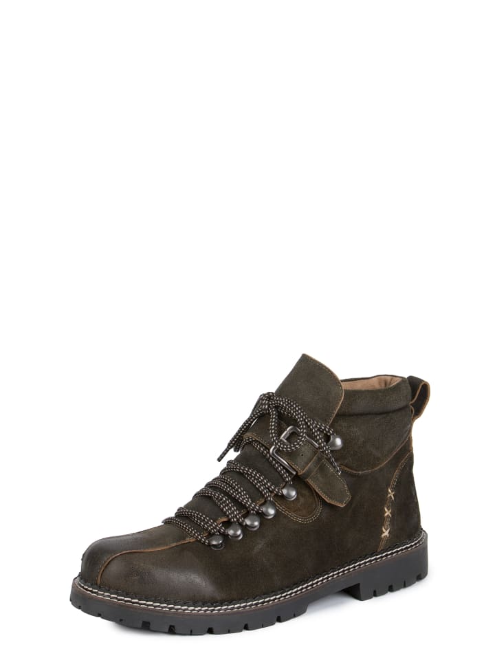 Stockerpoint Stockerpoint Trachtenstiefel Tiago in dunkelbraun gespeckt günstig kaufen