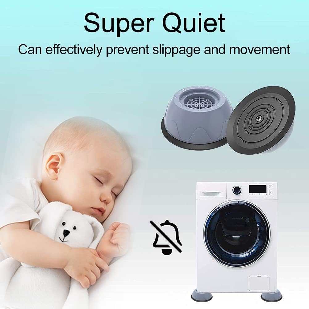 Hikeren Möbelfuß 4 Stück Waschmaschine Füße Pad Fußpolster Universal Vibrationsdämpfer